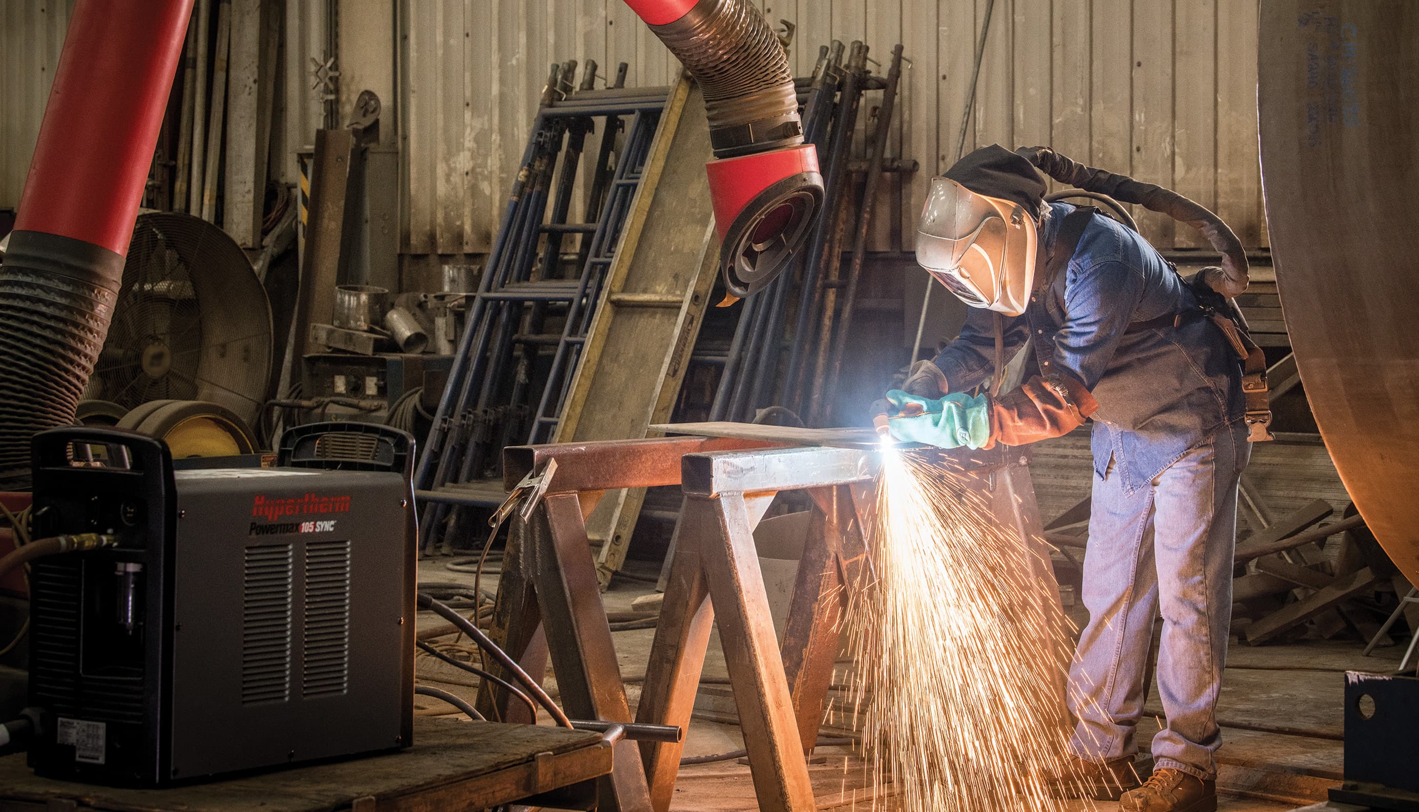 atelier de soudage avec powermax 105